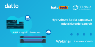 Hybrydowa kopia zapasowa i odzyskiwanie danych – Datto SIRIS | 2 września | 10:00