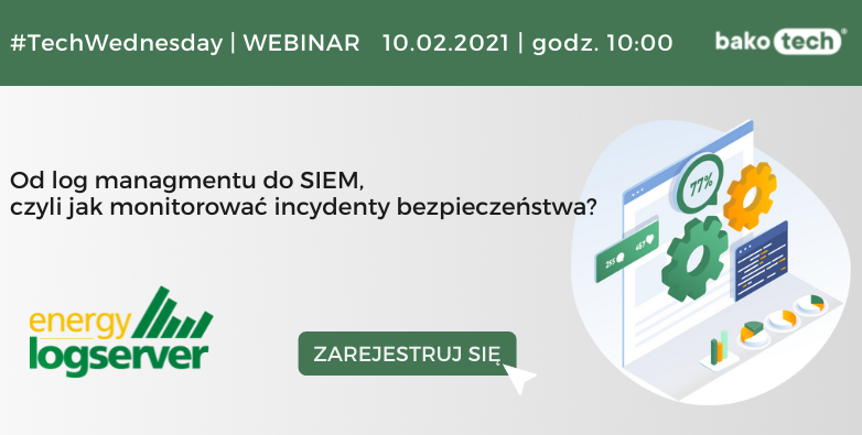 #TechWednesday Webinar | Energy Logserver | 10:00