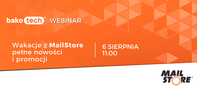 Webinar | Wakacje z MailStore pełne nowości i promocji | Webinar | 11:00